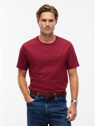 Tommy Hilfiger Mens Everyday T-Shirt - Dark Red Heather - XXXL