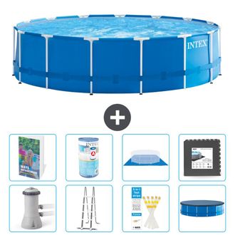 Intex Piscina Con Estructura Redonda - 457x122 Cm - 9-piezas S563