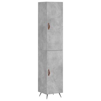 Berkfield Home Highboard Concrete Grey 34.5x34x180 cm Engineered Wood