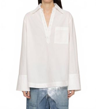 Sea New York Perlette Long Sleeve Top In White