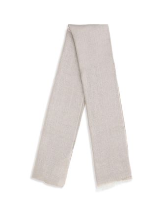 Brunello Cucinelli Womens Silk And Cashmere Scarf Deserto Scarfs