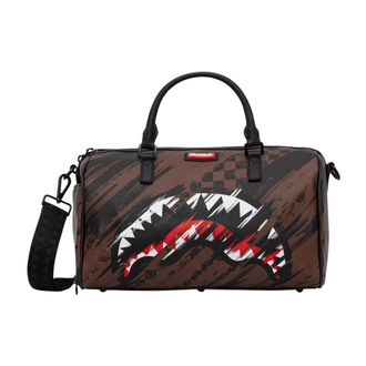 Sprayground Smeared Grunge Mini Duffle - unisex - Weekendtassen - Bruin - ONE Size - Polyester - Tassen