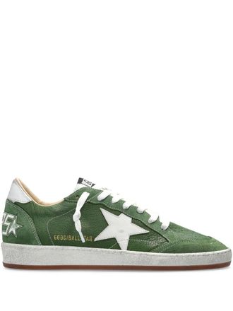 Golden Goose Ballstar Nappa bovenste teen en nylon tong lederen ster gelamineerde hak