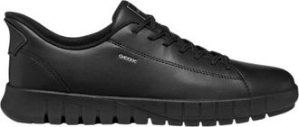 Geox Flextride Plus - Heren - Sneakers - Zwart - 41 EU - Leer - Schoenen