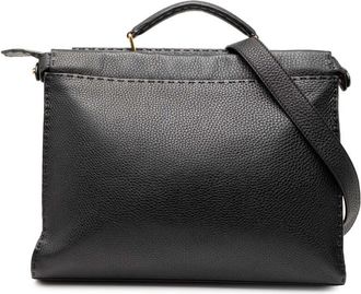 Fendi Pre-owned Fendi Large Leather Selleria Monster Peekaboo Iconic Fit Bag Unisex 7VA406 A0KS 189 1042