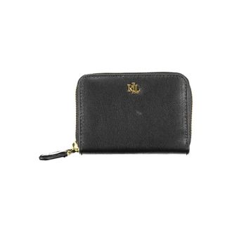 Ralph Lauren Wallets & Cardholders, female, Black, ONE SIZE, Leather Zip Wallet