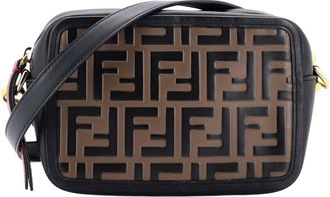 Fendi Fendi Camera Bag Zucca Embossed Leather Small (Authentic Pre-Loved)