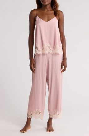 Nordstrom Midnight Lace Pajamas in Pink Puff at Nordstrom, Size X-Large