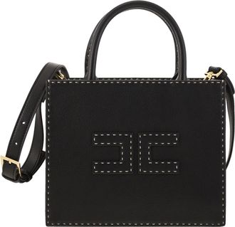 Elisabetta Franchi Small Tote With Contrast Stitching