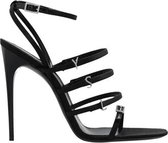 Saint Laurent Chic Heeled Sandals with Decorative Accents