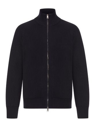 Roberto Collina RIBBED WOOL JACKET WITH ZIP - Roberto Collina - Man