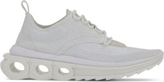 Ferragamo White Nylon Athletic Mens Sneakers