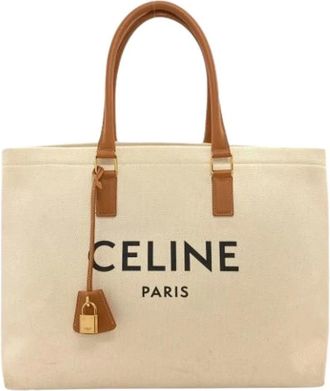 Celine Pre-owned Tote Bags, female, Beige, Size: ONE SIZE Pre-owned Vintage Tote bag
