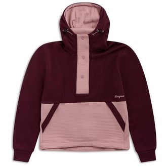 Bergans Vega Wool Hoodie Hoodie f&uuml;r Damen | rot