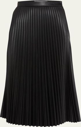 Proenza Schouler Pleated Vegan Leather Midi Skirt