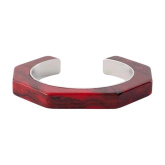 Isabel Marant Jonc Armband - Dames - Accessoires - Rood - Maat: ONE Size Leer