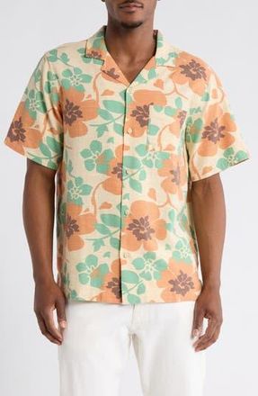 Lucky Brand Floral Camp Shirt in Floral Print at Nordstrom Rack, Size Xx-Large