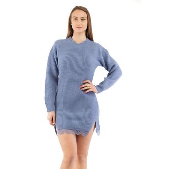 Moschino Purple Wool Casual Womens Dress