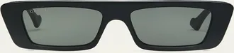 Gucci Mens Logo Rectangle Acetate Sunglasses