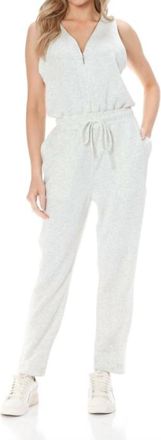 Ariella Scuba Sleeveless Jumpsuit In Heather