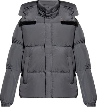 Diesel W-Rolfys donsjack met capuchon - Grijs