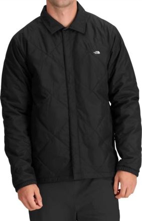 The North Face Afterburner Insulated Flannel Jacket In Black Sumac
