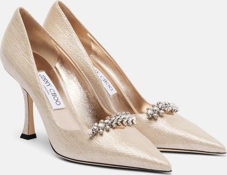 Jimmy Choo London Pumps Belinda 90 in pelle metallizzata