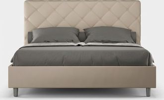 Les Tendances Cama Matrimonio 160x200 Contenedor Dise&ntilde;o Moderno Priya M1 - Beige