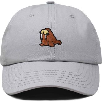 Dalix Walrus Embroidered Outdoor Cap in Gray at Nordstrom