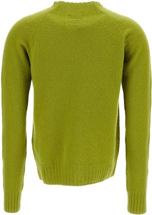 Drumohr Mock Neck Wool Pullover with Raglan Sleeves