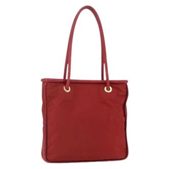 Celine Pre-owned Tote Bags, female, Red, Size: ONE SIZE Pre-owned Vintage Nylon Tote Bag