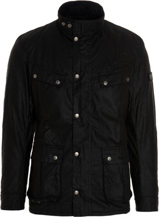 Barbour Black Logo Patch Jacket