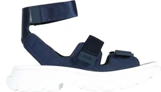 Alexander McQueen Blue Quilted Tread Sandals