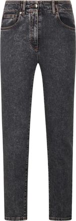 PESERICO Straight Jeans - Dames - Regular Fit Jeans - Zwart - XS - Katoen - Jeans