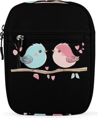 Generic Birds In Love Trendy Crossbody Bag for Men Women Small Satchel Men Sling Adjustable Shoulder Strap Messenger