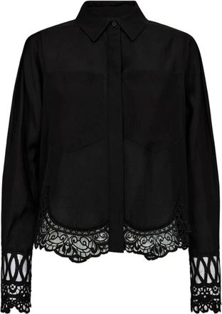 Copenhagen Muse Dames, Blouses & Shirts, Zwart, Maat: L