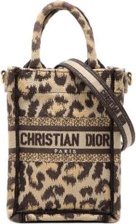 Dior Pre-owned Vertical Book Tote - Dames - Vintage Mini Tas - Beige - ONE Size - Vintage