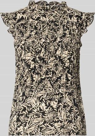 Soyaconcept Blusentop aus Viskose mit R&uuml;schenkragen Modell FAYE in Black, Gr&ouml;&szlig;e XXL