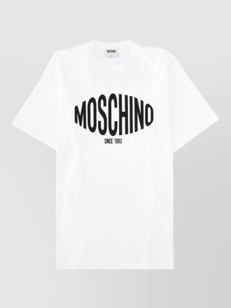 Moschino logo crew neck short sleeve t shirt