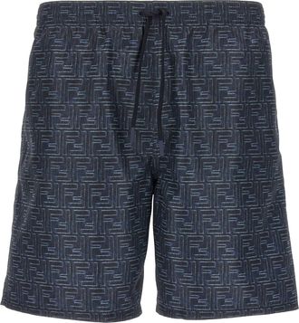 Fendi Denim Effect Swimsuit