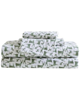 Eddie Bauer Deer Camp Cotton Flannel Sheet Set
