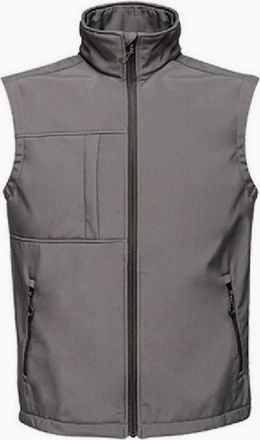 Regatta Mens Regatta Mens Octagon II Printable Soft Shell Bodywarmer - Grey - Size: 42/Regular