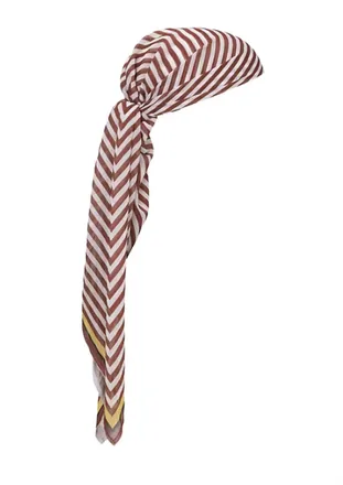 Bananhot Womens Head Scarf In Russet Strips