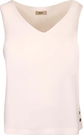 Herno Bl 000051D 12875S 1100 - Dames - Tops zonder mouwen - Wit - 2XL - Tops