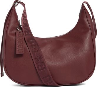 Baggu Medium Recycled Leather Crescent Shoulder Bag in Mahogany at Nordstrom Rack