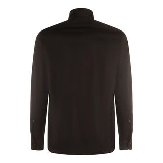 Mazzarelli Mens Shirts Nero _100 % Co