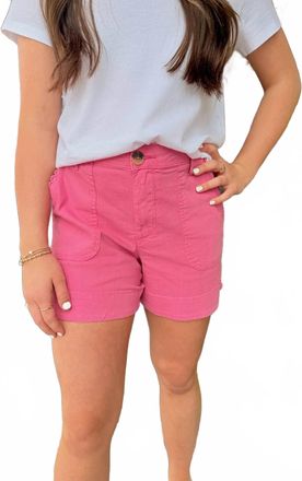 Kut from the Kloth Womens Toni High Rise Short In Lipstick