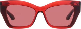 Ferragamo Ferragamo Red Cat Eye Ladies Sunglasses SF2065S 613 54