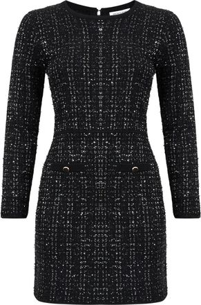 Veronica Beard Channing gebreide mini-jurk - Zwart