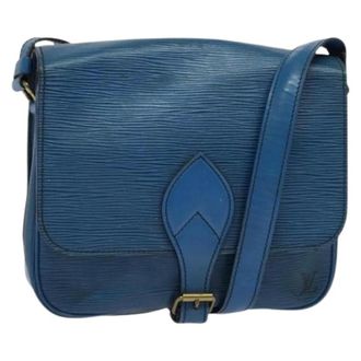 Louis Vuitton Tweedehands leren Louis Vuitton tassen - Dames - Pre-owned - Blauw - Maat: ONE Size Leer